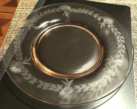 UNK3050 Pink Salad Plate