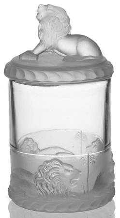 Lion Jar & Lid