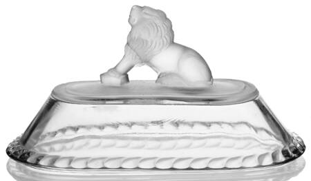 Lion Lid for 7" Length Oval Compote