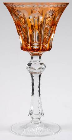 UNK3383 Orange Water Goblet