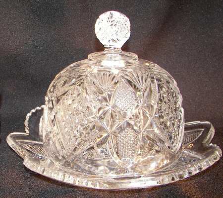 Pennsylvania Clear Round Covered Butter