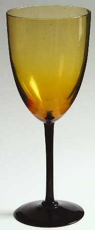 UNK5023 Amber Water Goblet