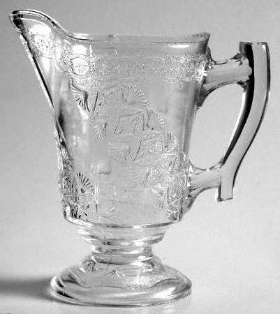 Diagonal Band Clear Creamer