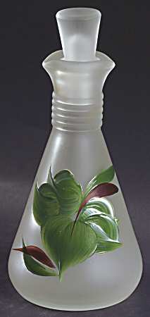 Ivy Frosted Oil Cruet & Stopper