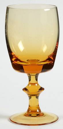 UNK3183 Amber Wine Glass