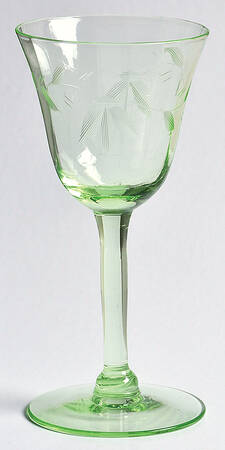 UNK4025 Green Cordial Glass