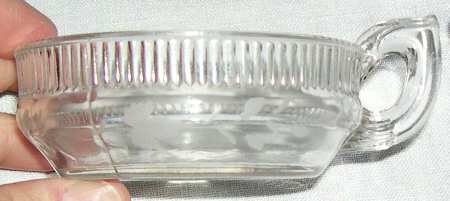 Silver Queen Engraved Handled Nappy