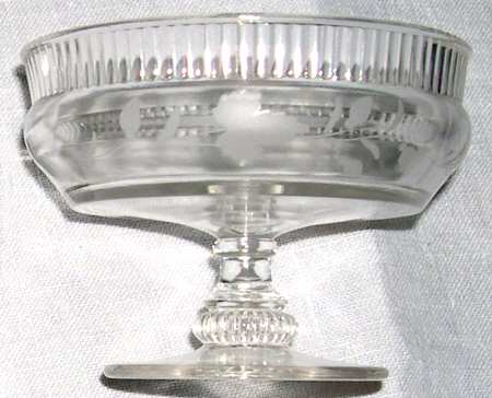 Silver Queen Engraved Low Sherbet