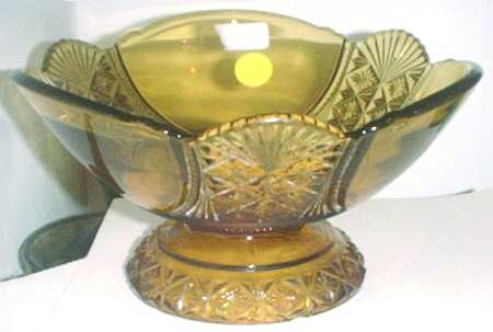 Hartley Amber 8" Round Bowl