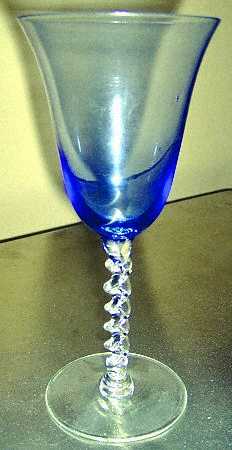 UNK3485 Blue Water Goblet