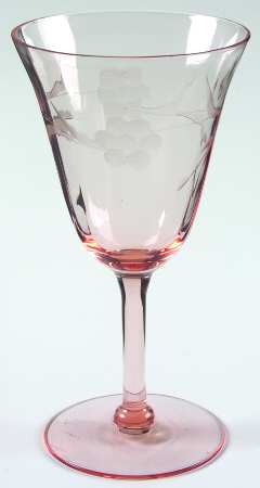 UNK4111 Pink Water Goblet