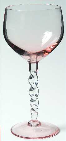 UNK3573 Pink Water Goblet
