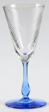 UNK2752 Blue Sherry Glass