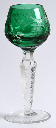 UNK4267 Green Cordial Glass