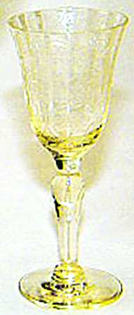 UNK4543 Yellow Cordial Glass