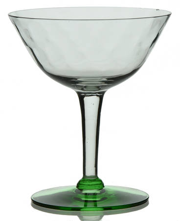 UNK4559 Green and Clear Champagne/Tall Sherbet