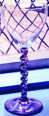 UNK4575 Purple (Purple Stem and Foot) Water Goblet