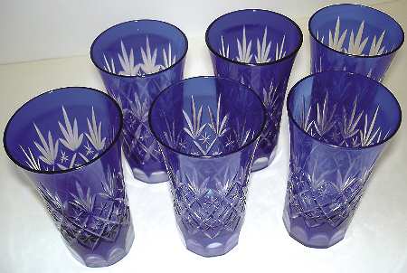 UNK4601 Cobalt Blue Highball Glass