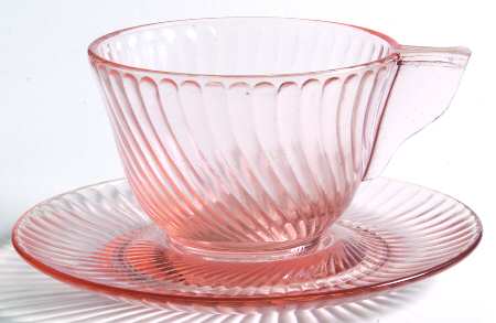 UNK4619 Pink Cup & Saucer Set