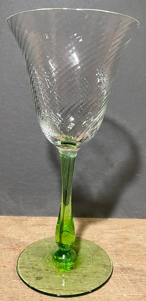 UNK4702 (Green) Water Goblet