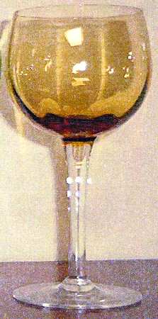 UNK4720 Amber Wine Glass