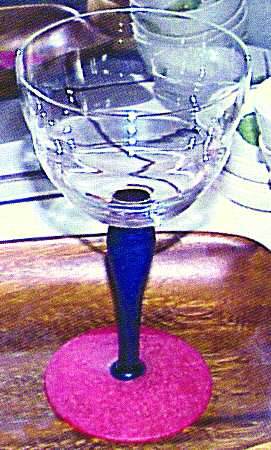 UNK4754 Purple Red Wine Glass