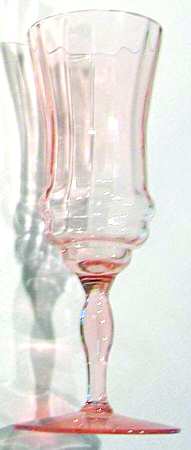 UNK1034 Pink Fluted Champagne