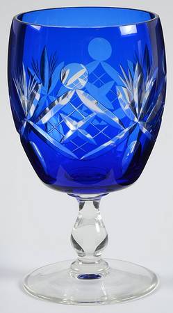 UNK4899 Cobalt Blue Water Goblet