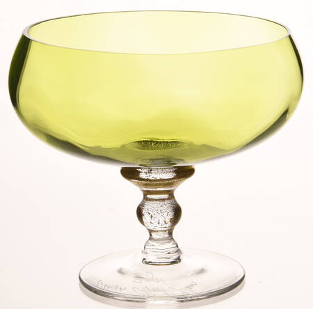 Sienna Crystal (Gold) Footed Dessert