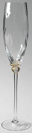 Sienna Crystal (Gold) Fluted Champagne