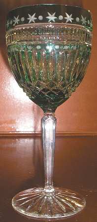 UNK4918 Emerald Green Water Goblet