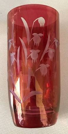 UNK5201 Ruby Flash Highball Glass