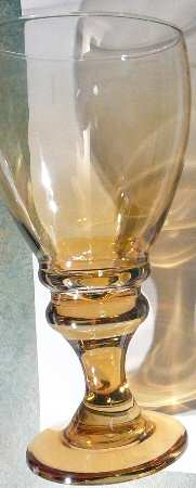 UNK5332 Amber Water Goblet
