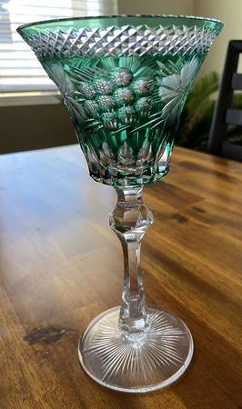 UNK5377 Dark Green Water Goblet