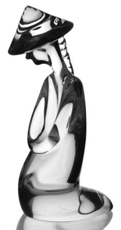 Animals & Figurines (Clear) Praying Oriental Man Figurine