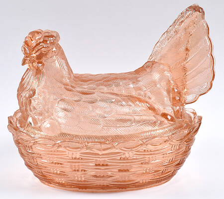 Animals & Figurines (Multicolor) 8 Inch Hen on Nest