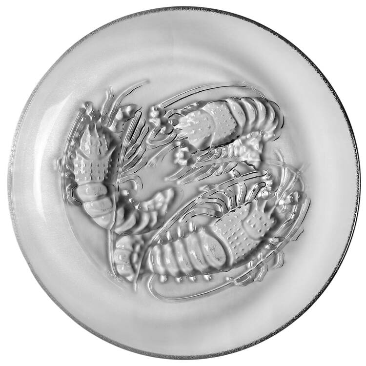 Animals & Figurines (Clear) Lobster Plate