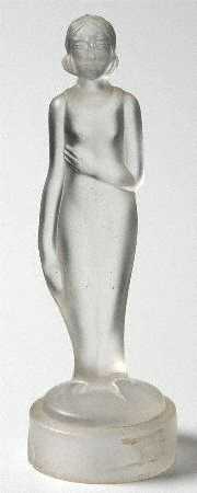 Animals & Figurines (Clear) Clear Frosted Draped Lady
