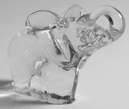Animals & Figurines (Clear) Elephant