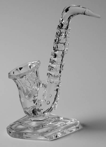 Animals & Figurines (Clear) Saxophone Figurine