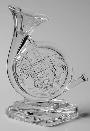 Animals & Figurines (Clear) French Horn Figurine