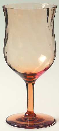 UNK5406 Amber Water Goblet