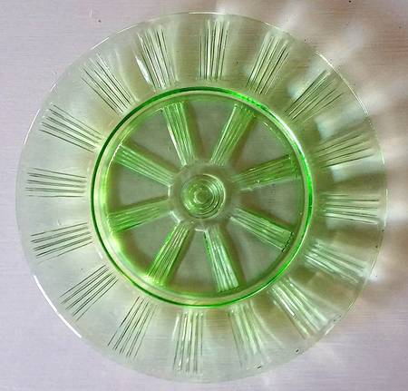 UNK5469 Green Bread & Butter Plate