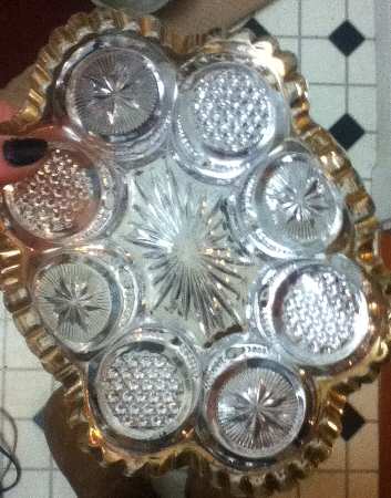 States, The (Gold Trim) Pickle Dish