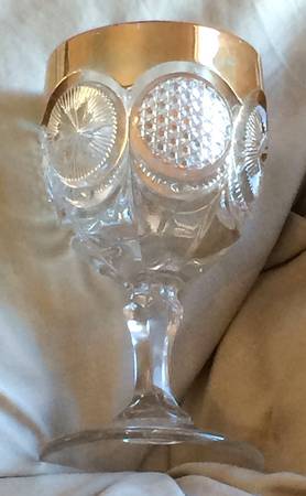 States, The (Gold Trim) Water Goblet