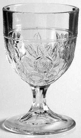 Open Rose Low Water Goblet