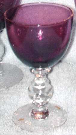 UNK198 Amethyst Wine Glass
