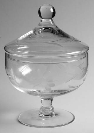 UNK5694 Footed Candy Dish & Lid