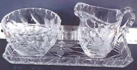 UNK5708 Creamer, Sugar and Tray Set