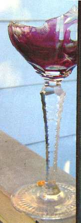 UNK3717 Ruby Water Goblet